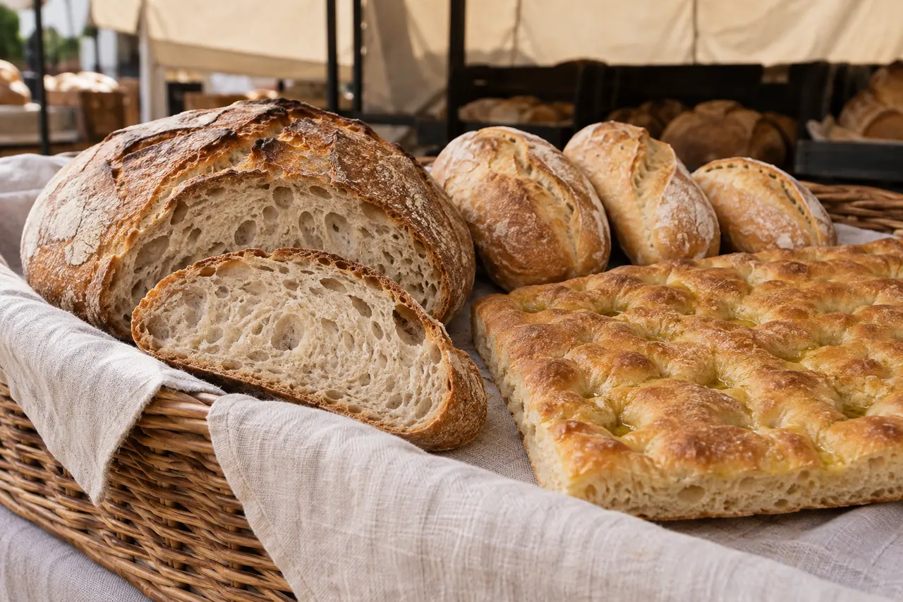 Immagine illustrativa AI: pane e focaccia