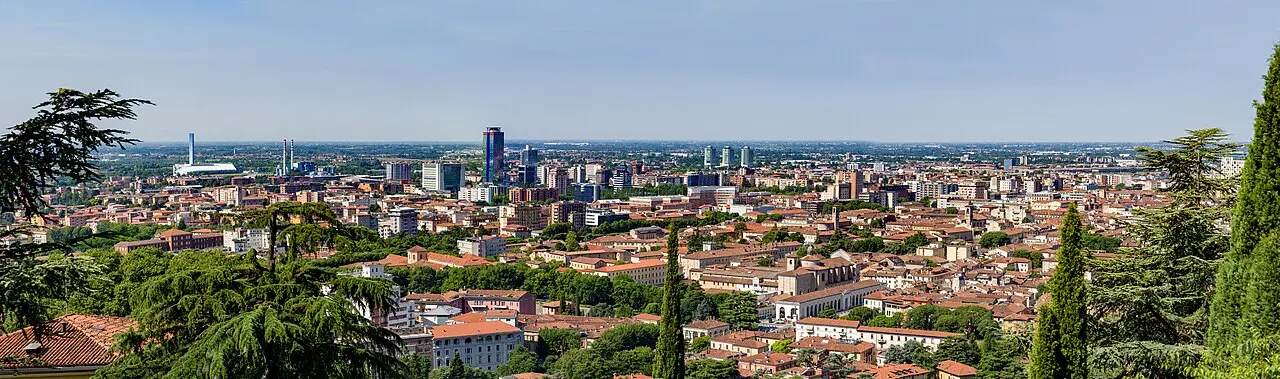 Veduta di Brescia verso sud-ovest, fotografia del 2020